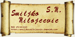 Smiljko Milojčević vizit kartica